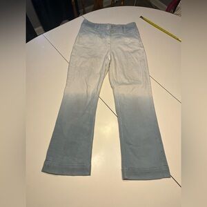Anthropologie size 29 two tone dipped boot leg jeans
